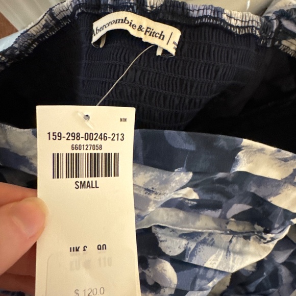 Abercrombie & Fitch Emerson Poplin Puff Sleeve Midi Dress - Picture 2 of 2